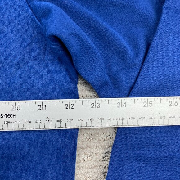 Nautica Sweater Men Medium M Blue 1/4 Zip Embroidered Logo Sail Casual Sailing - Picture 7 of 8